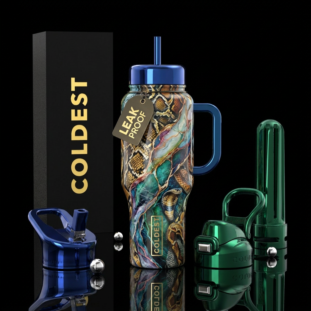 Serpent Stone water bottle design