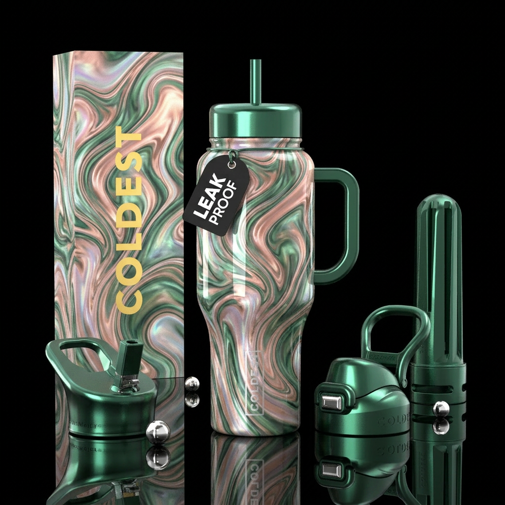 Rose Jade water bottle design