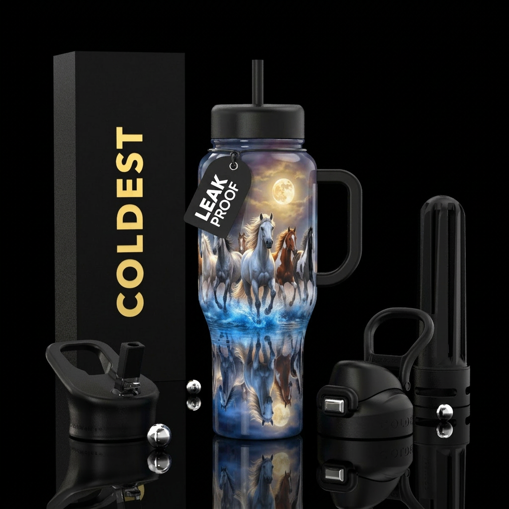 Wild and Free water bottle design