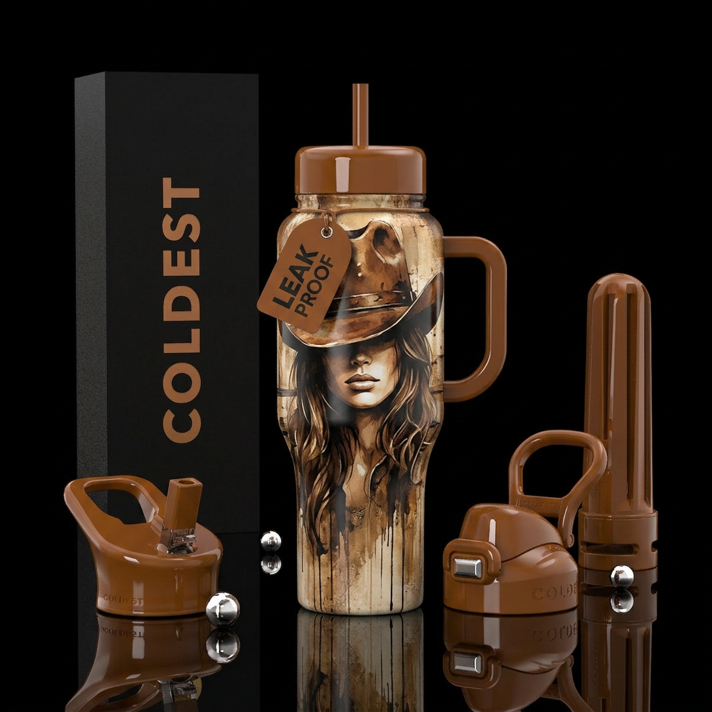 Whiskey Belle water bottle design
