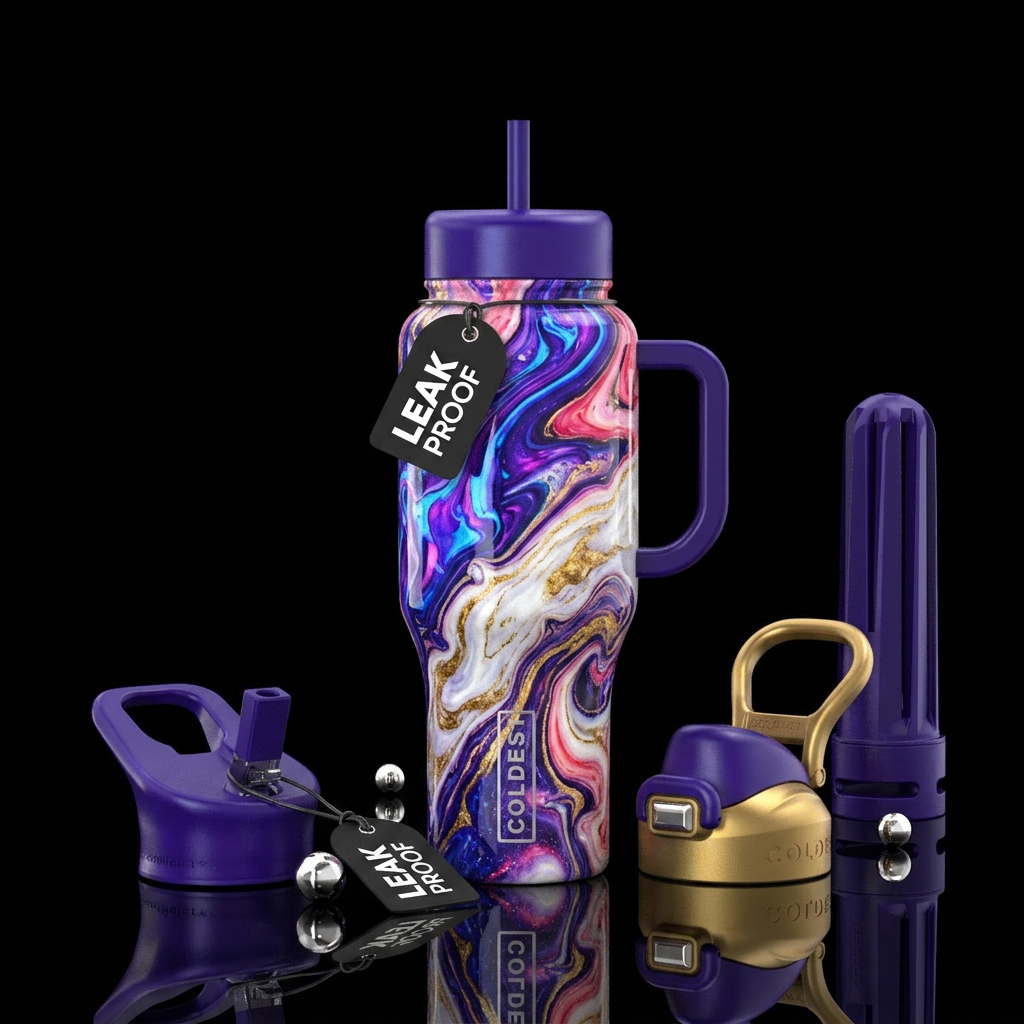 A Witch’s Spell water bottle design