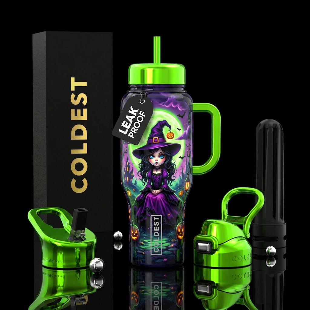 Lil Witch water bottle design