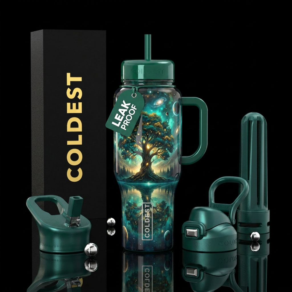 Starlight Sanctuary water bottle design
