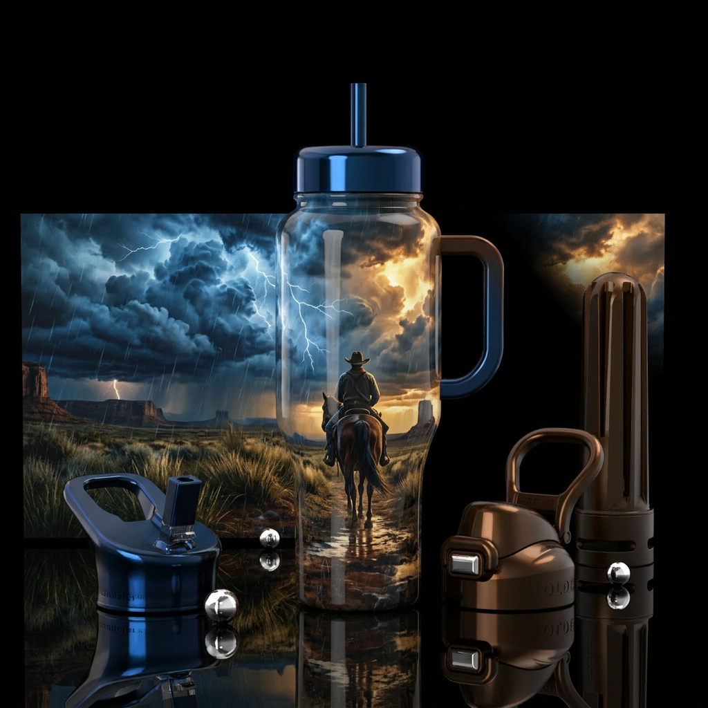 Into The Storm water bottle design