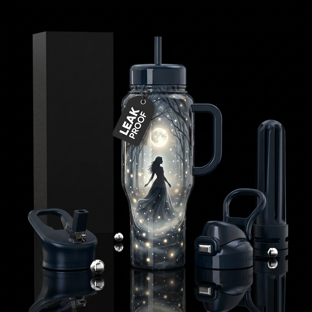 Moonbeam Maiden water bottle design