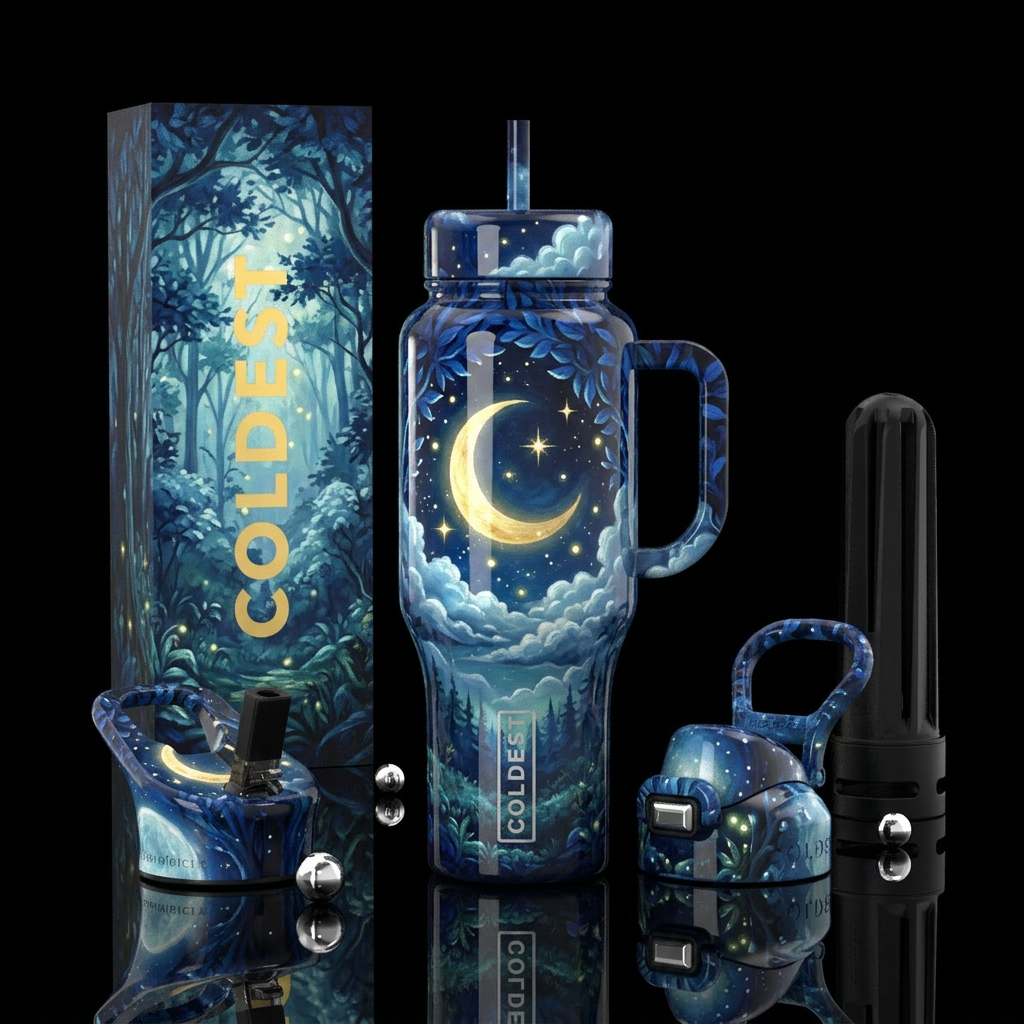 A Break in The Clouds water bottle design
