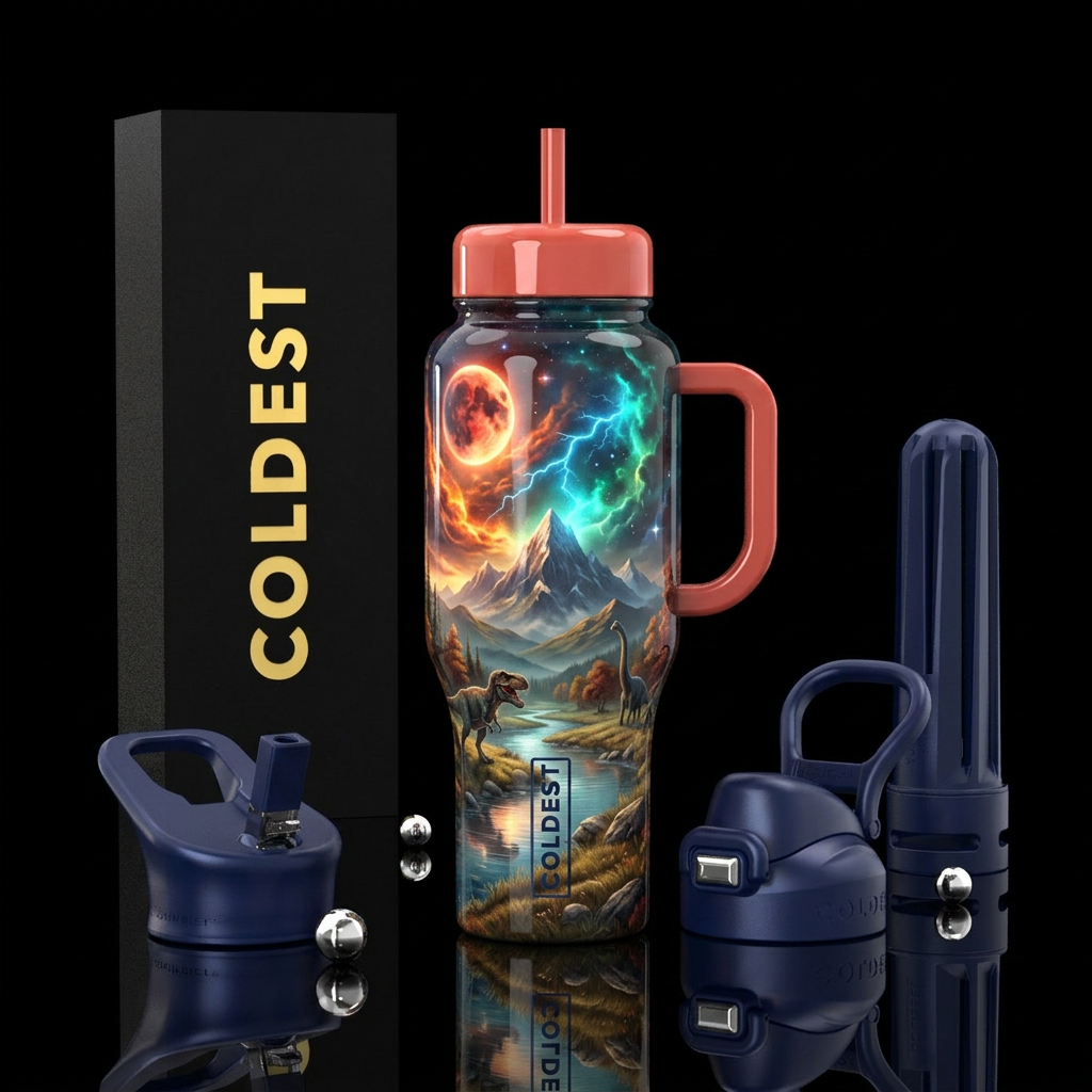 Primeval Skyfire water bottle design