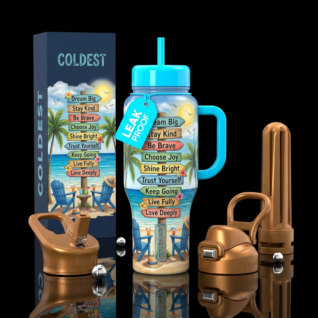 Positive Tide water bottle design