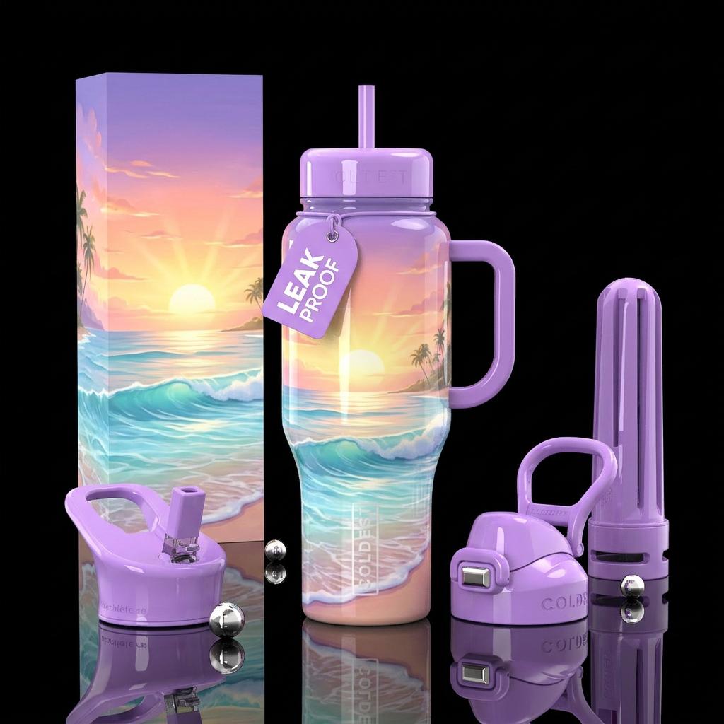 Candy Coast water bottle design
