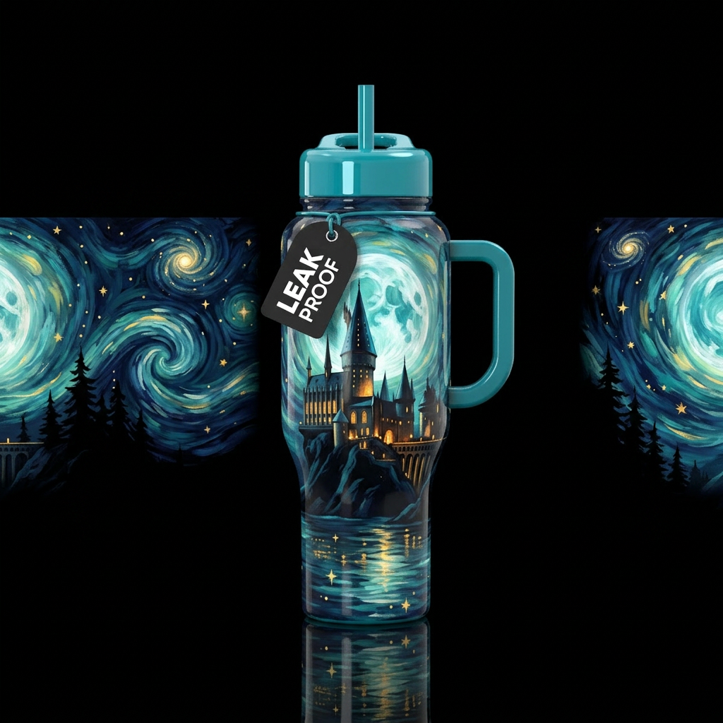 The Starry Keep water bottle design