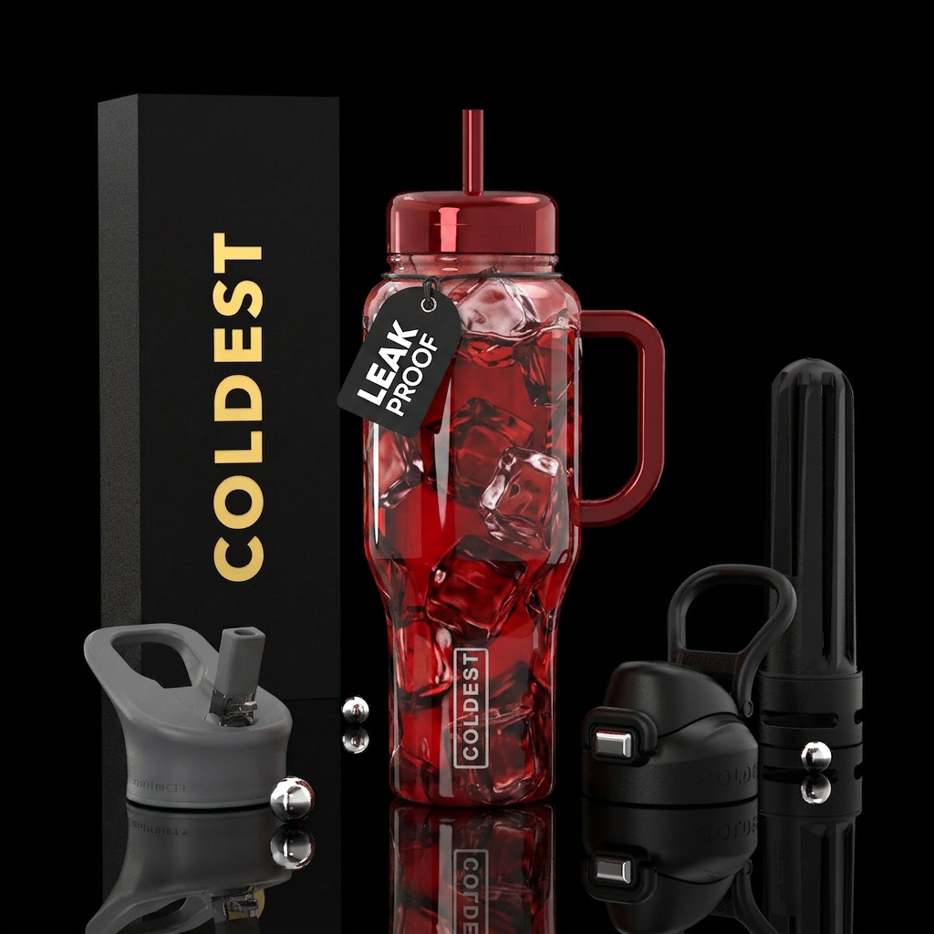 Cherry Cola water bottle design