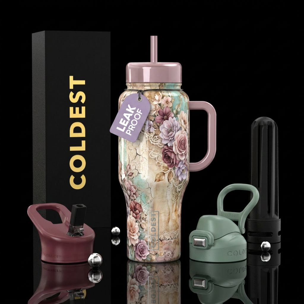 Aged Elegance water bottle design