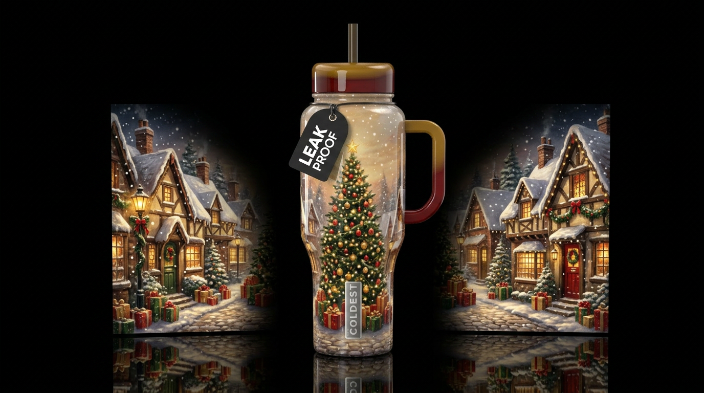 Noel Neighborhood water bottle design