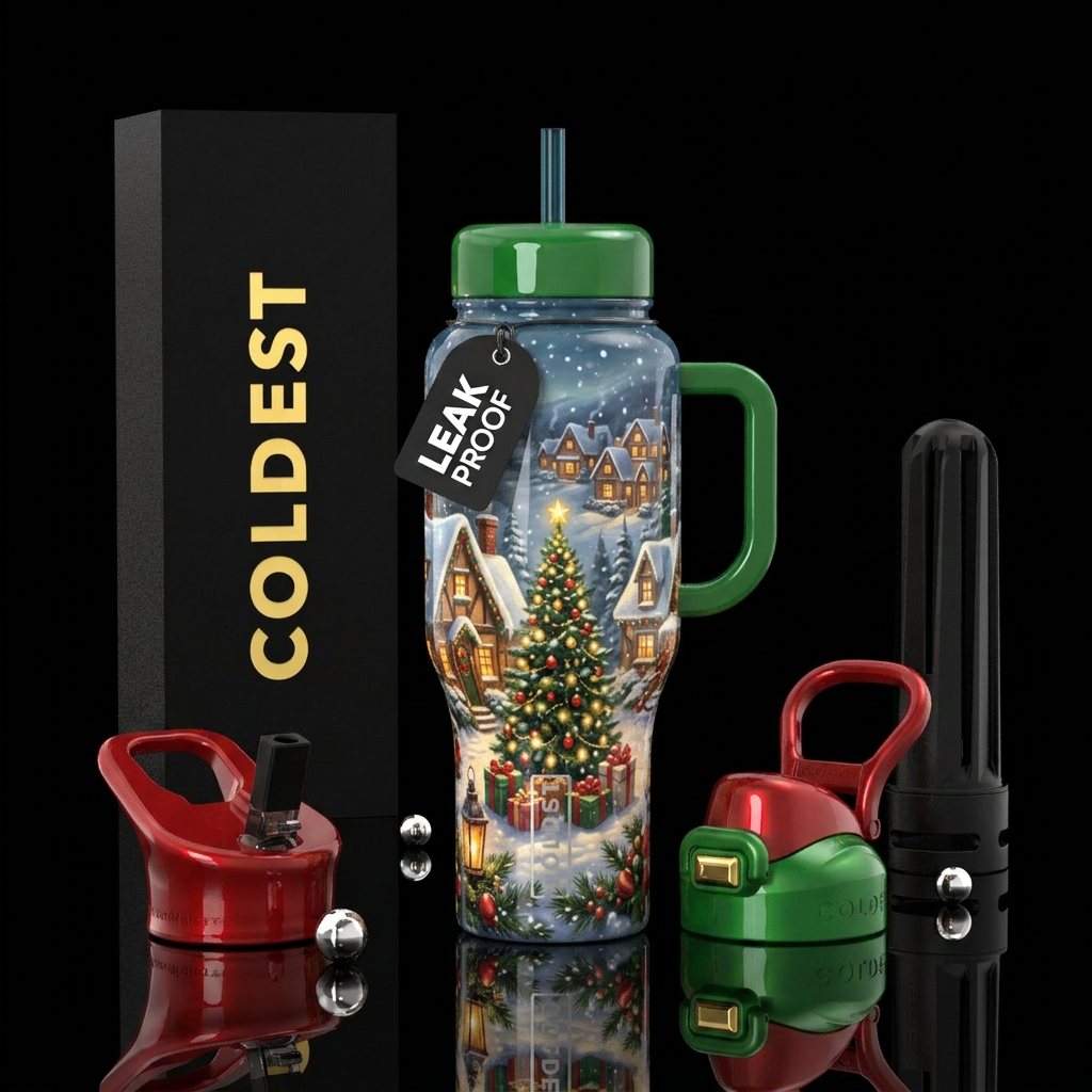 Tinsel Town water bottle design