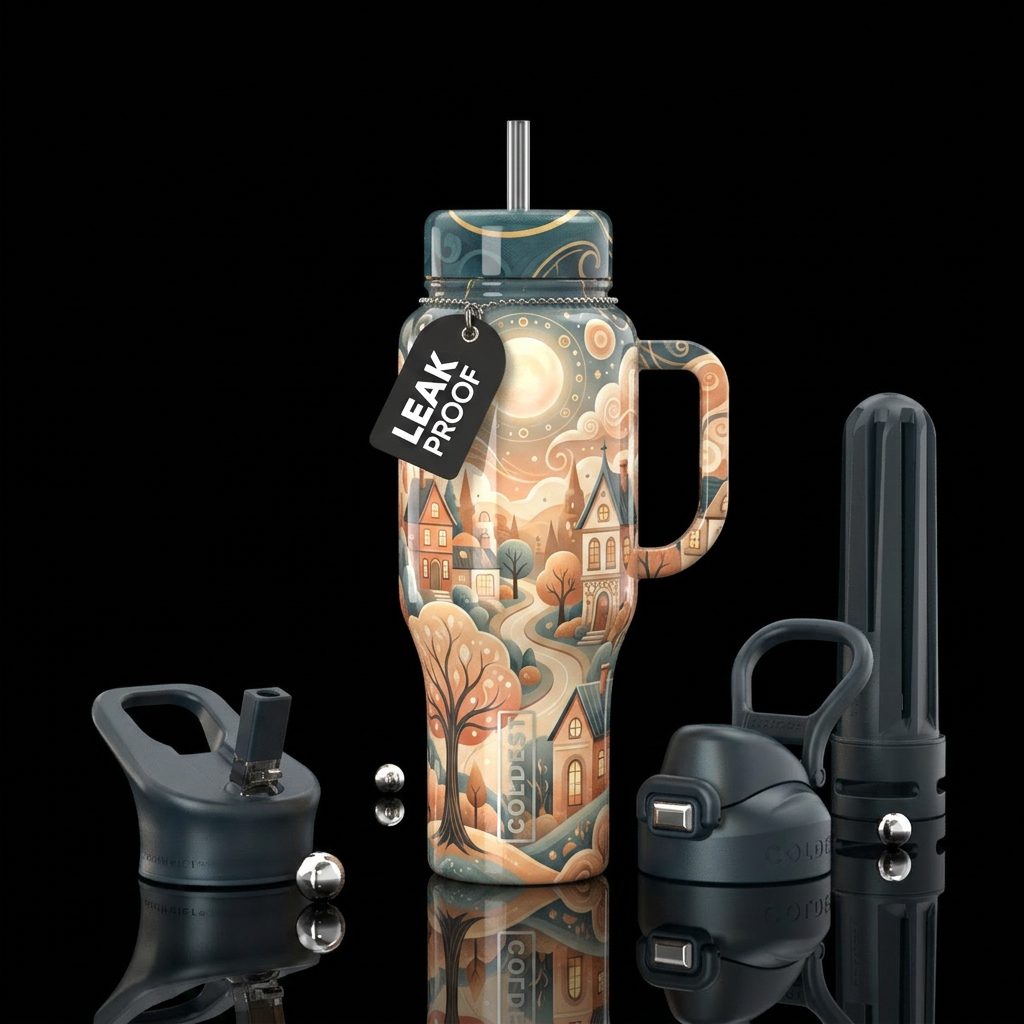 Storybook Lane water bottle design