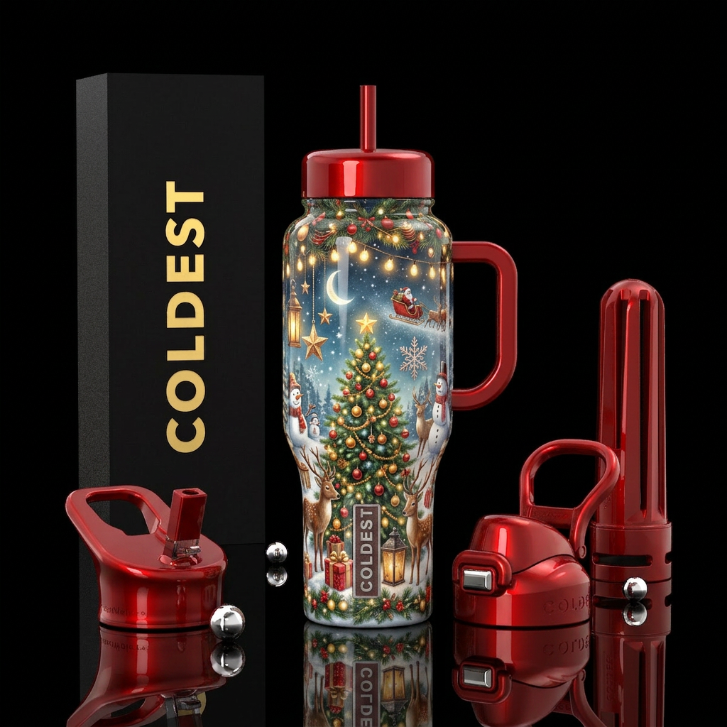 The night Before Christmas! water bottle design