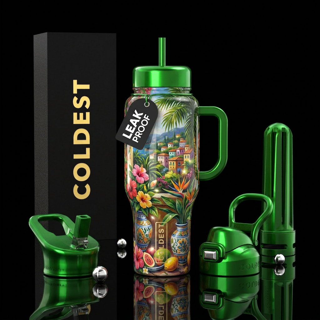 Cabana Bloom water bottle design