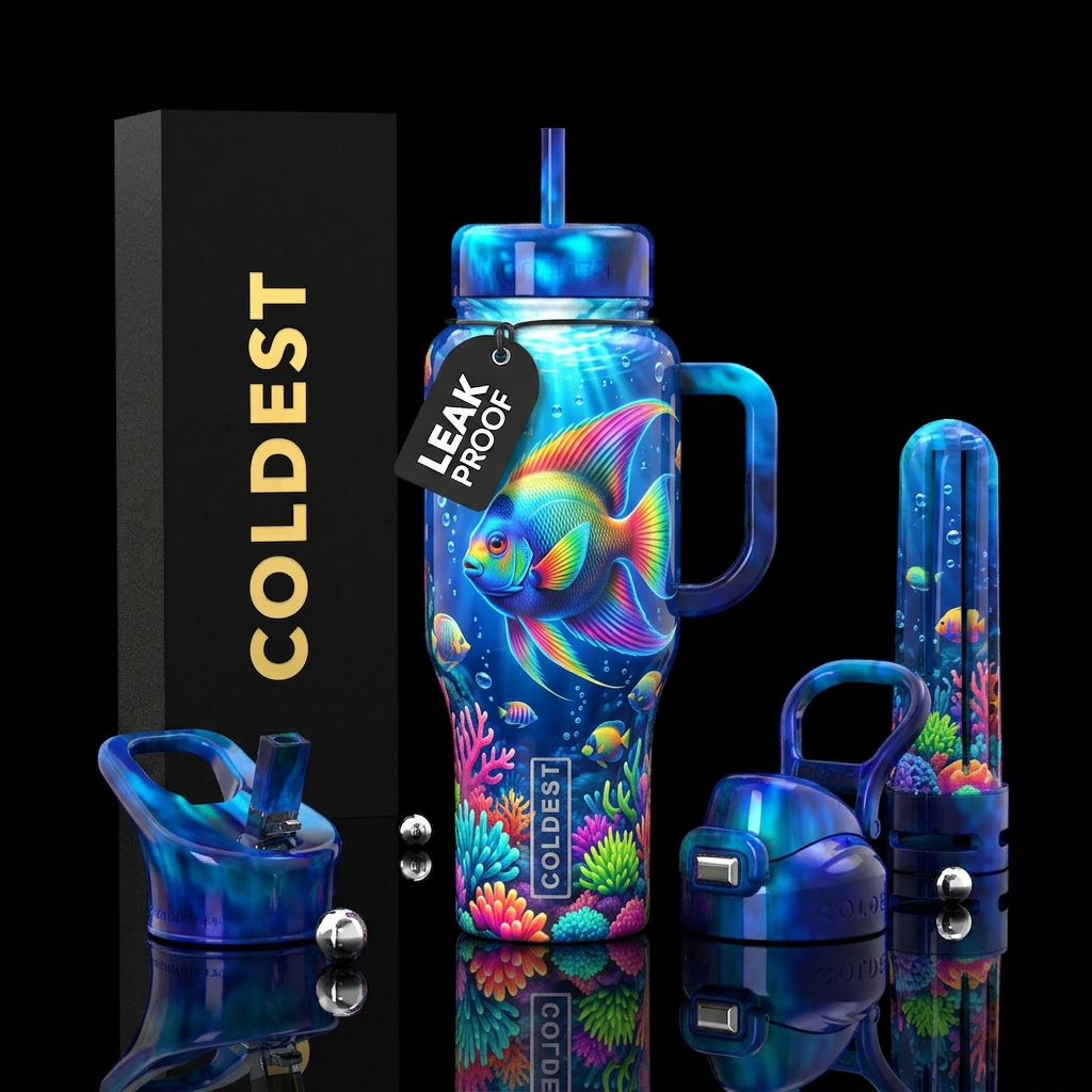 The Ocean Floor water bottle design
