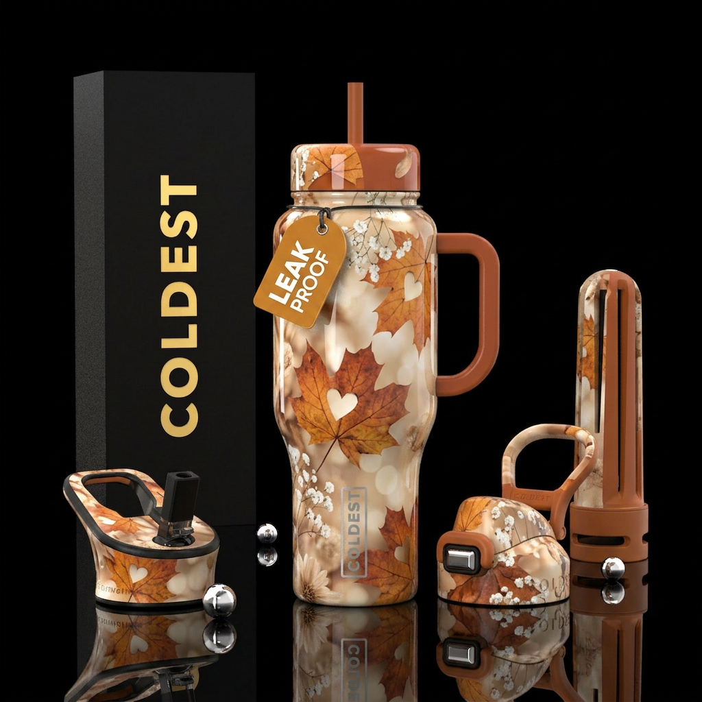 Love of Fall water bottle design