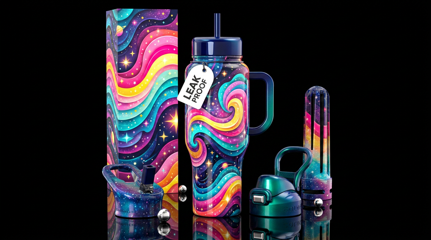 Starlight Spiral water bottle design