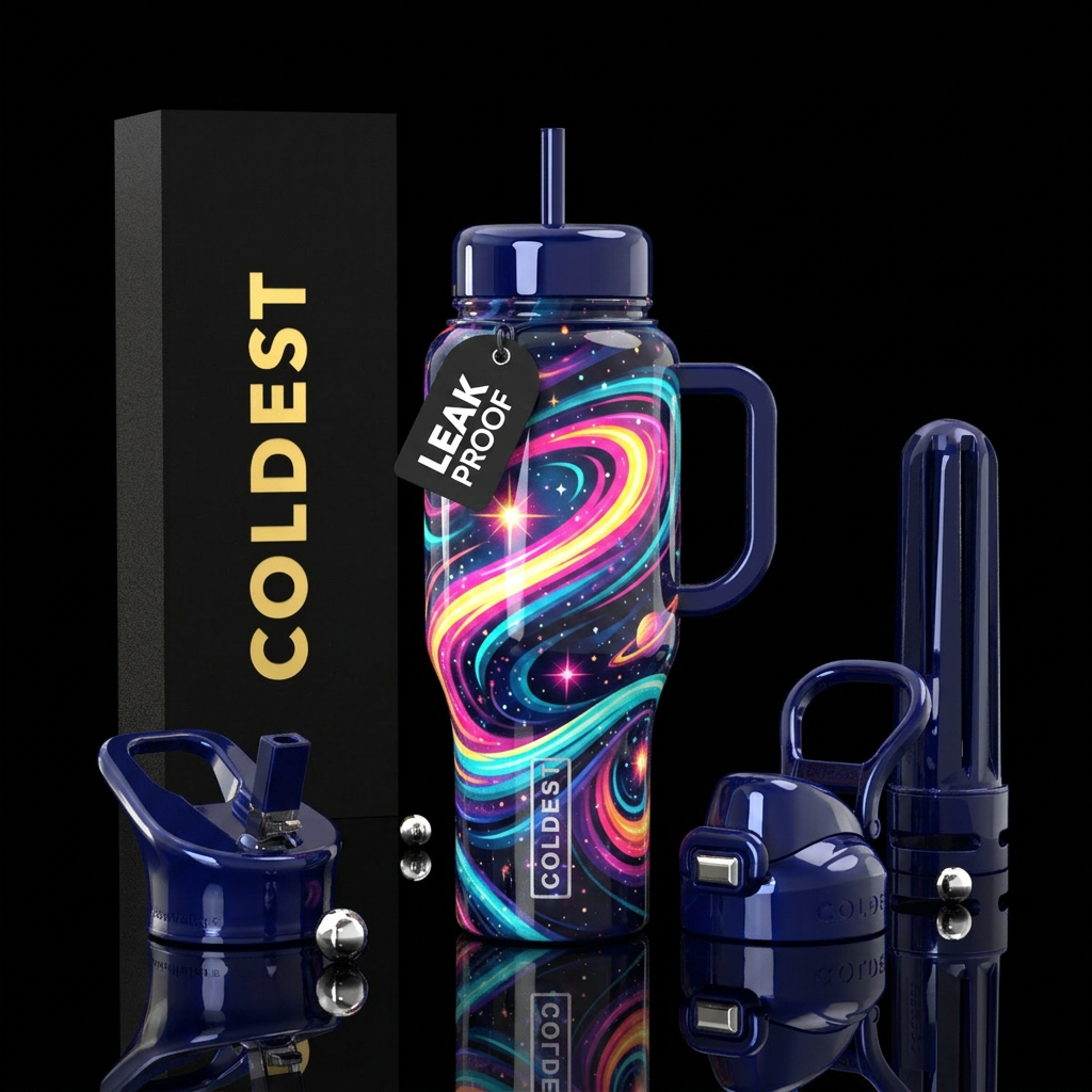 Solar Swirl water bottle design