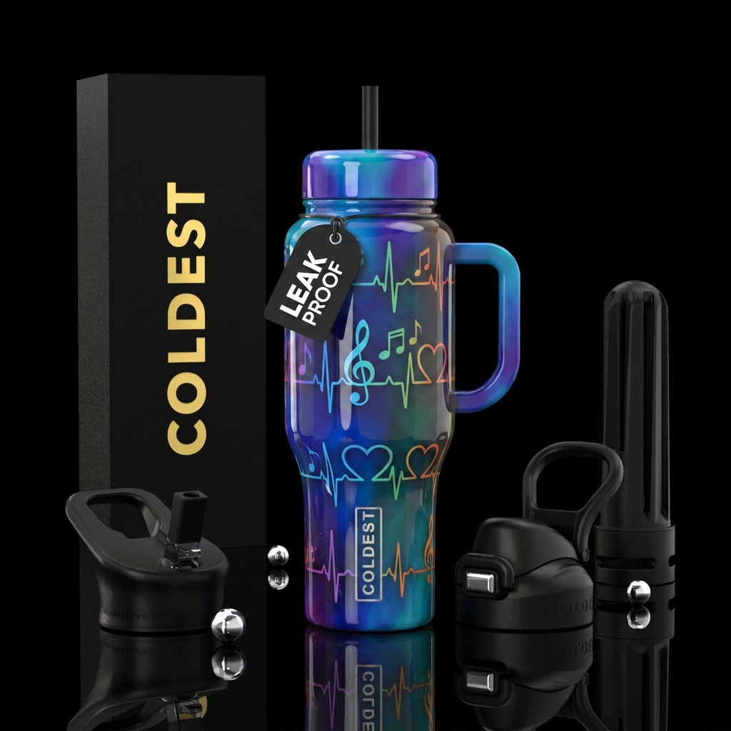 Music to My Heart water bottle design