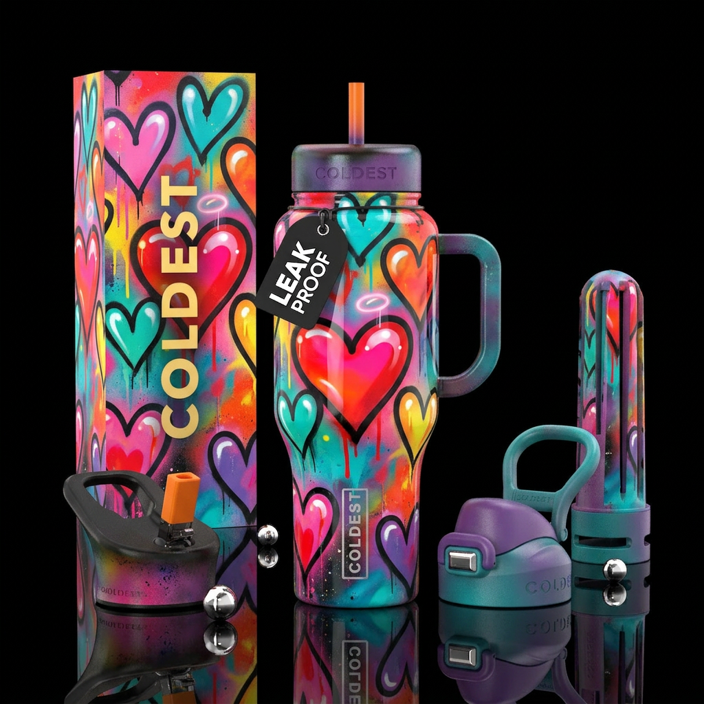 Graffiti With Love water bottle design