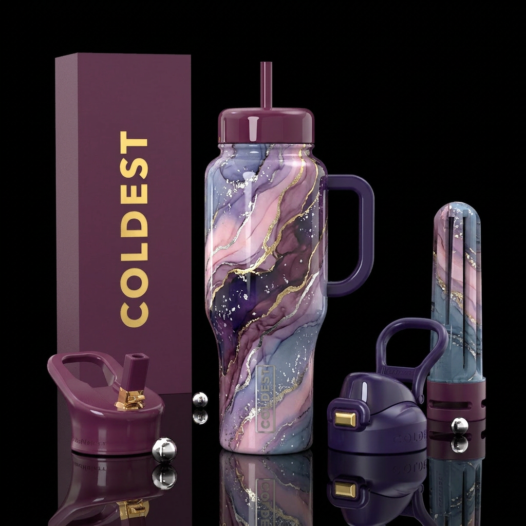 Galactic Boom water bottle design