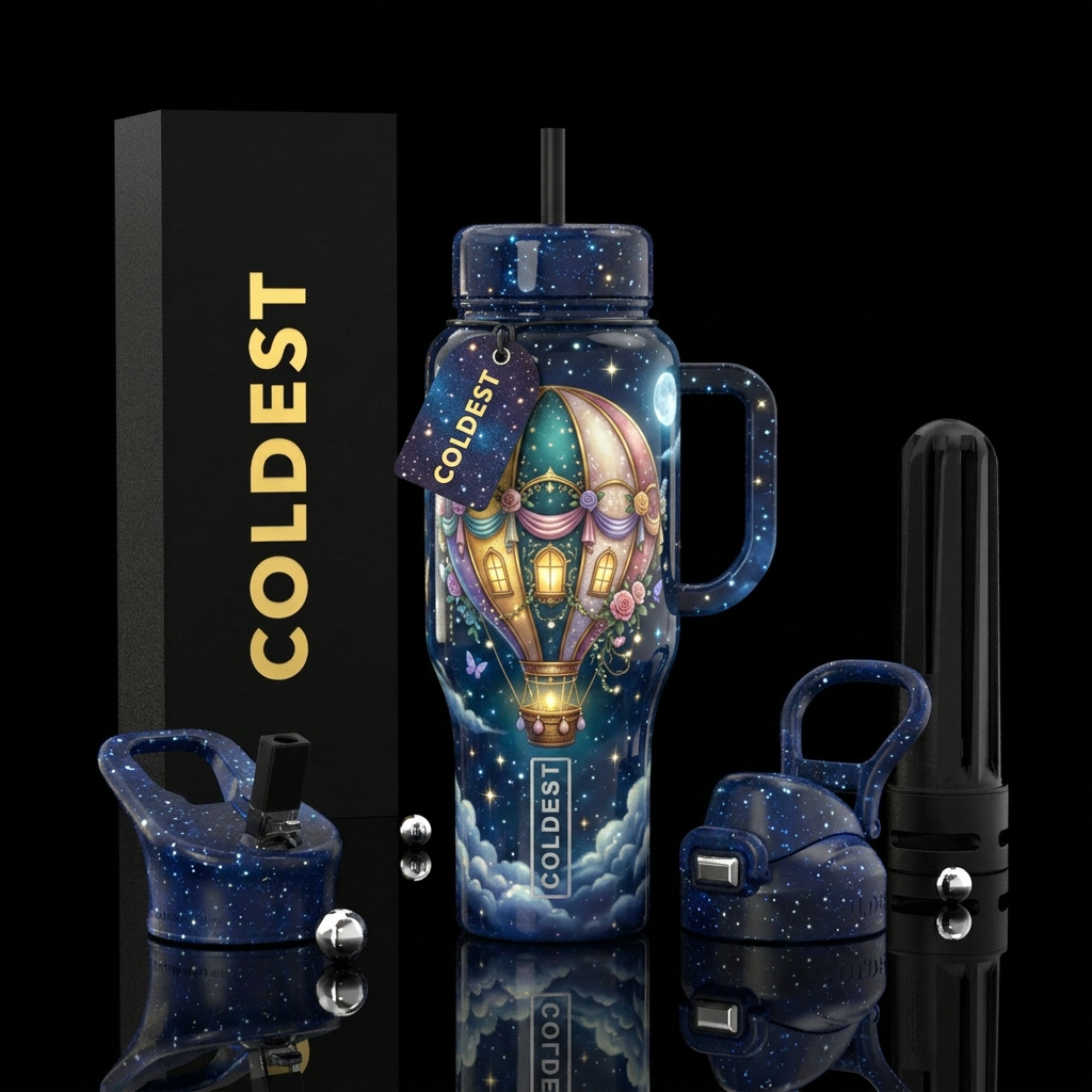 Floating Fairytale water bottle design
