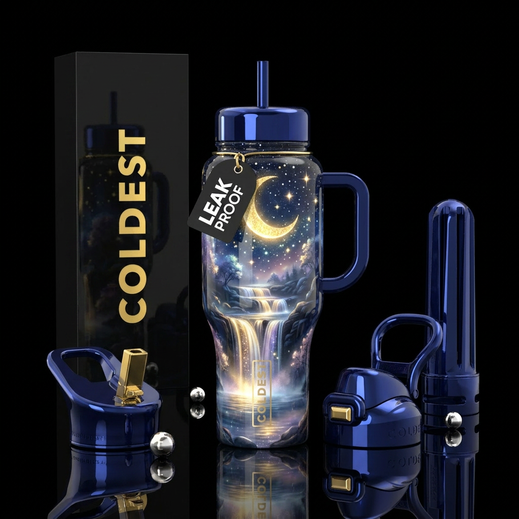 Galaxy Waters water bottle design
