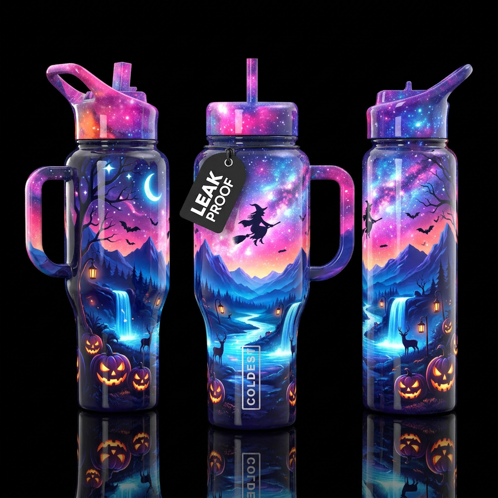 Witching Skies water bottle design