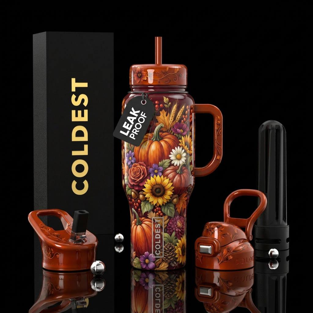 Pumpkin Patch water bottle design