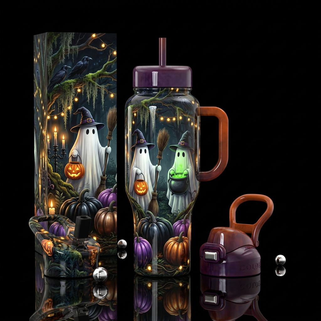 Tricks and Treats water bottle design