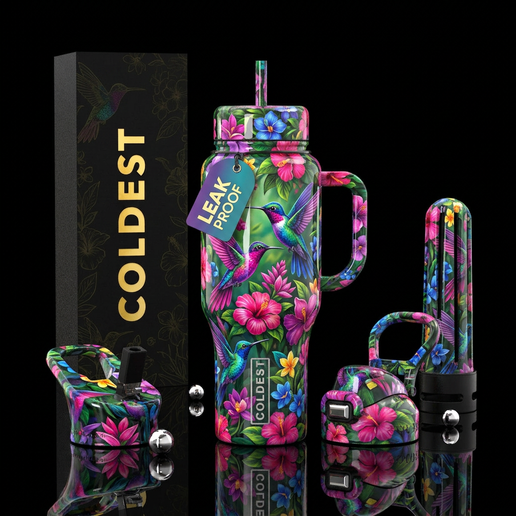 RainForest Rhythm water bottle design