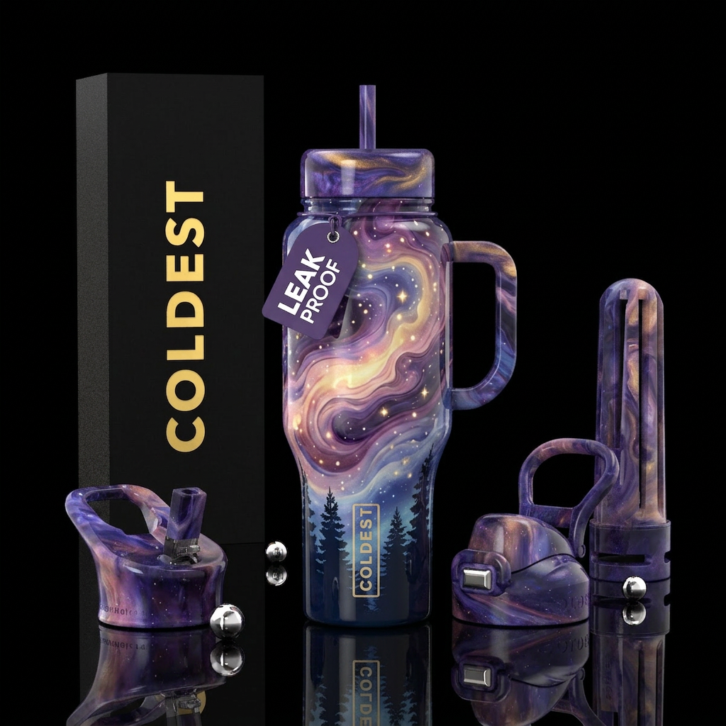 When the Sky Waves water bottle design