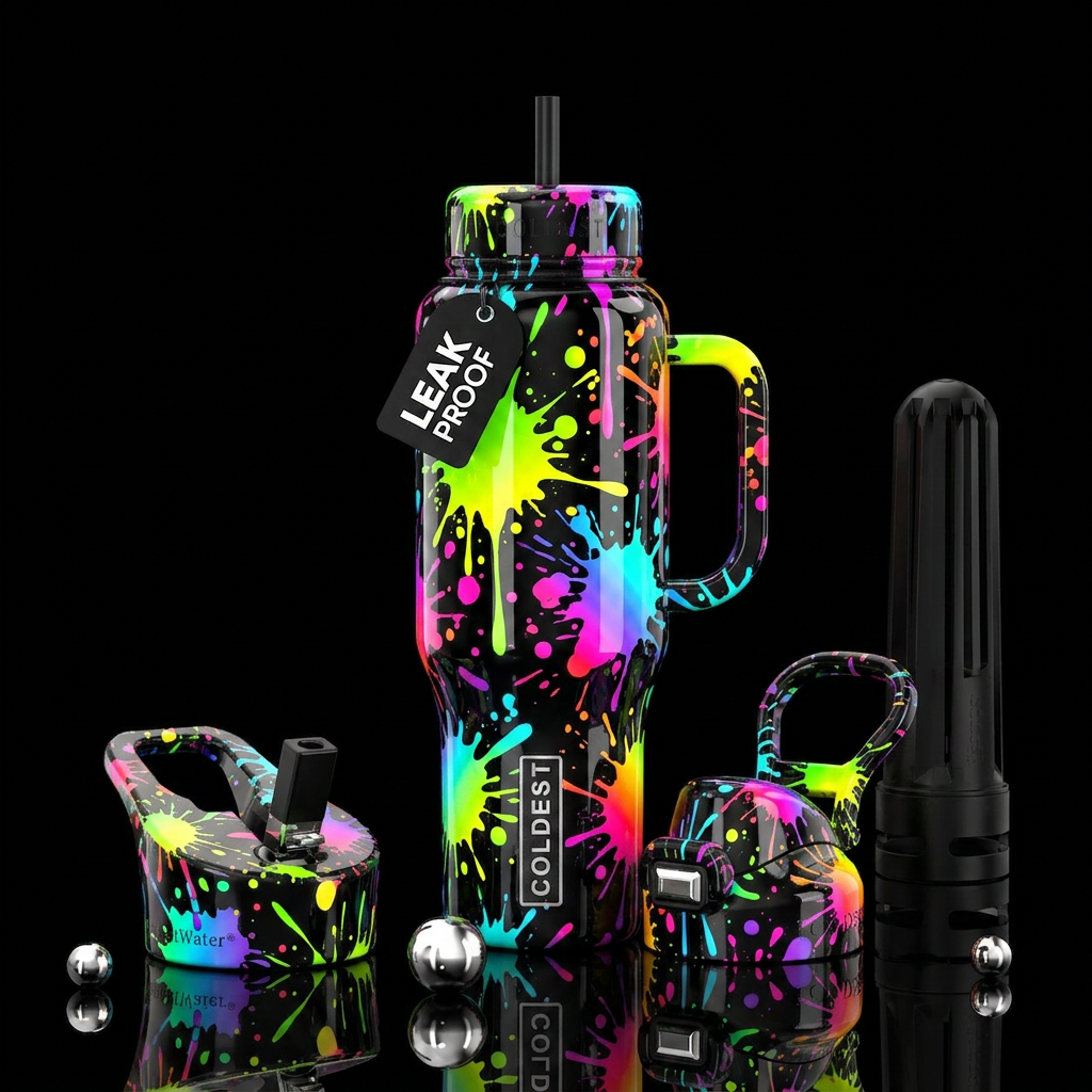 Cosmic Graffiti water bottle design