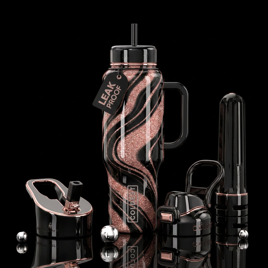 Kinda Bad, Kinda Boujie water bottle design
