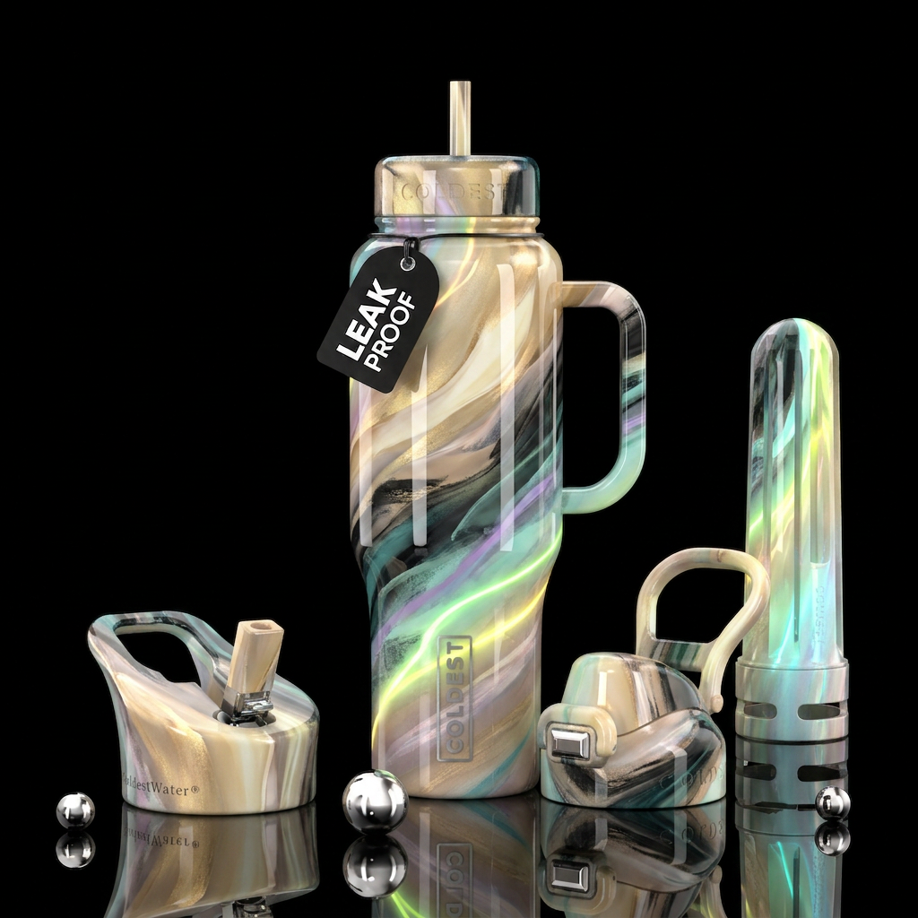 Sea Quartz water bottle design