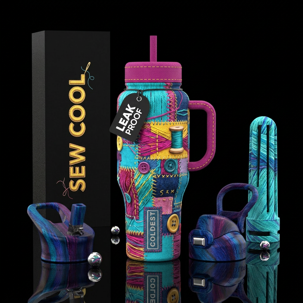 Sewing water bottle design