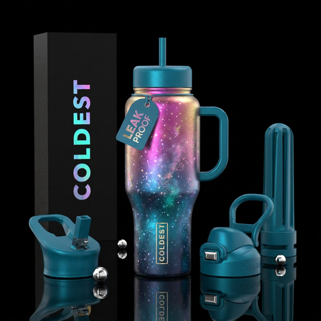 Ombre fairy magic water bottle design