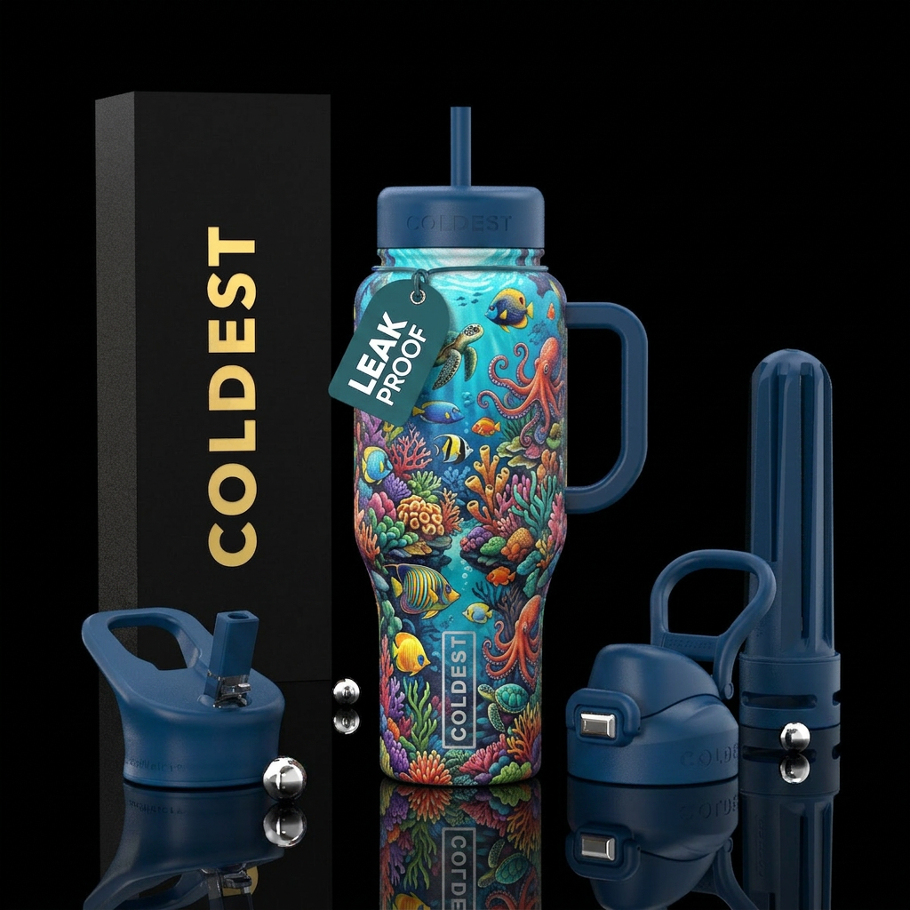 Under the sea water bottle design