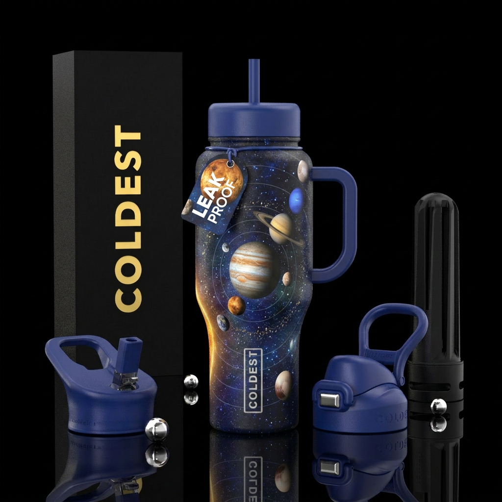 All of the planets water bottle design