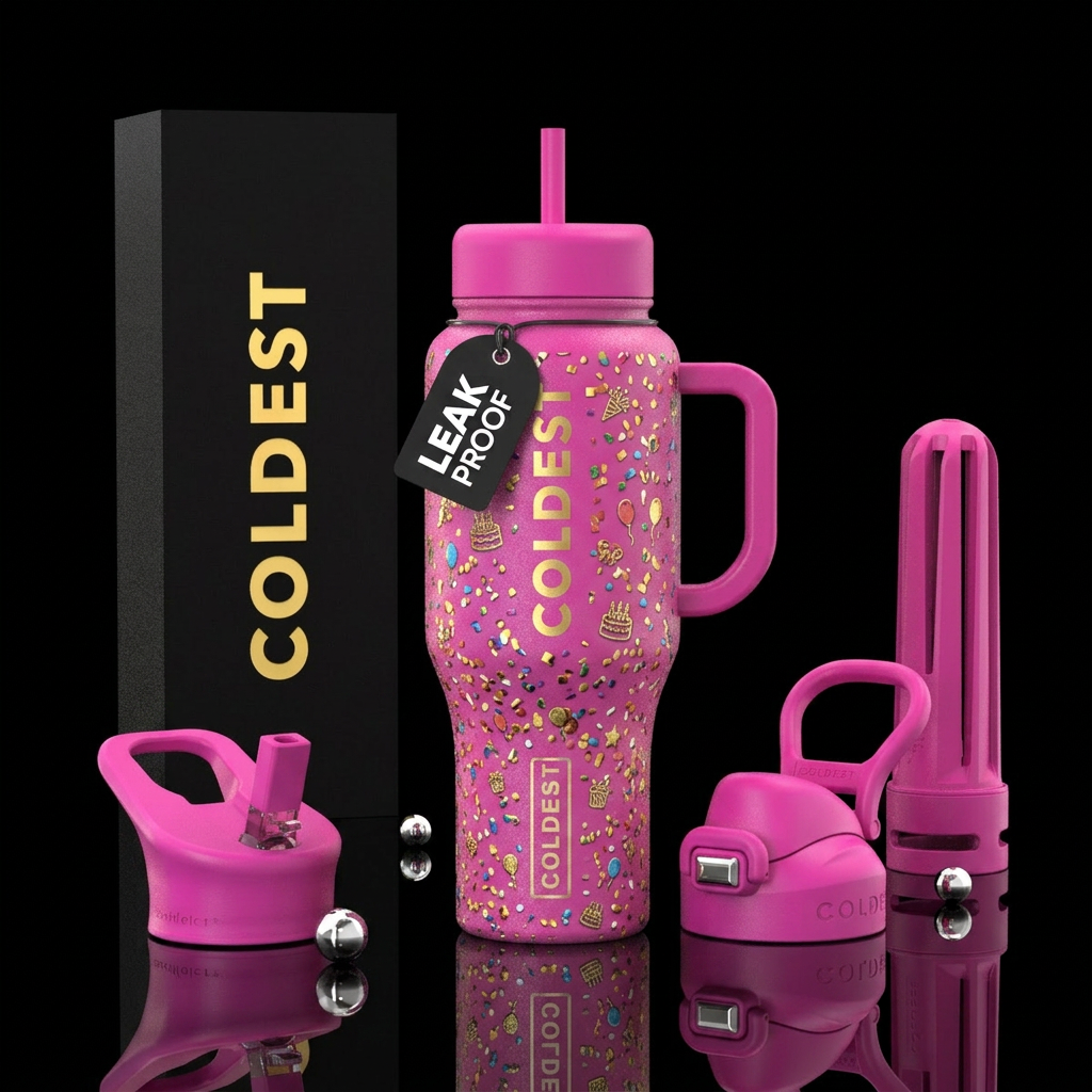 Birthday water bottle design