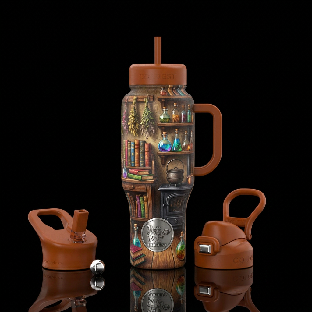Herbs and potions water bottle design