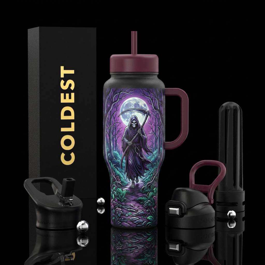 The Reaper water bottle design