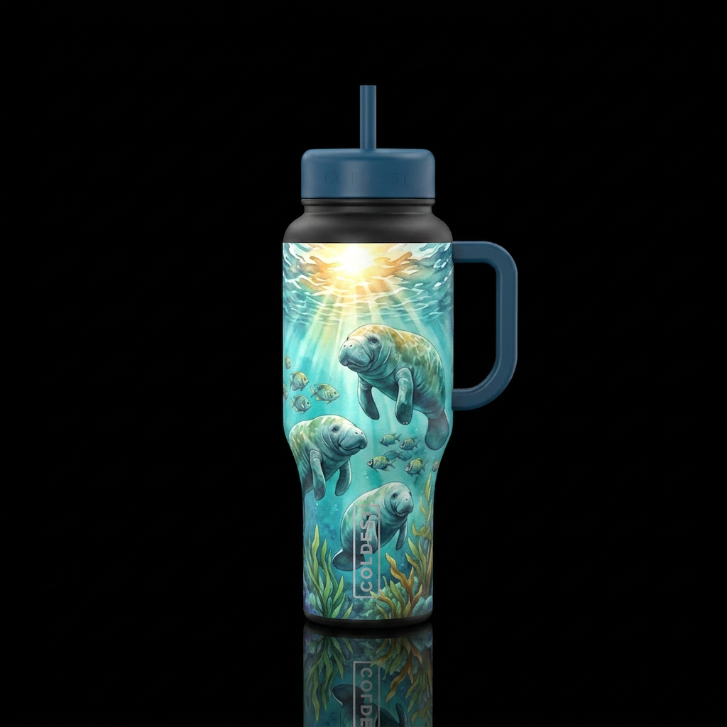 Sea Cow water bottle design