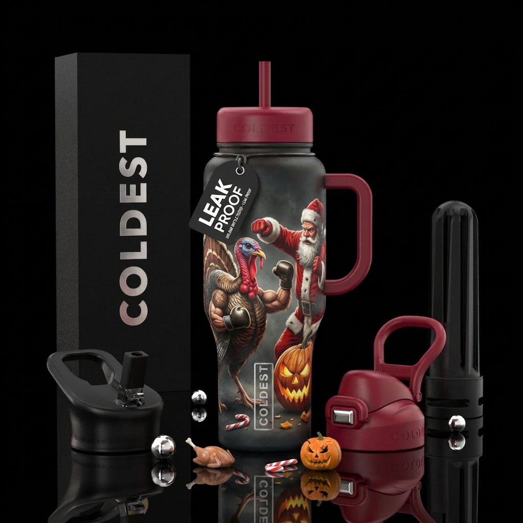 Thanksgiving Rumble water bottle design