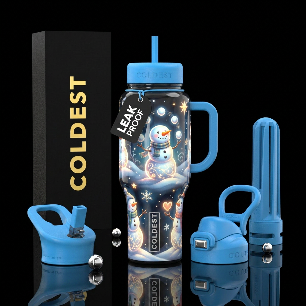 Snow Magical water bottle design