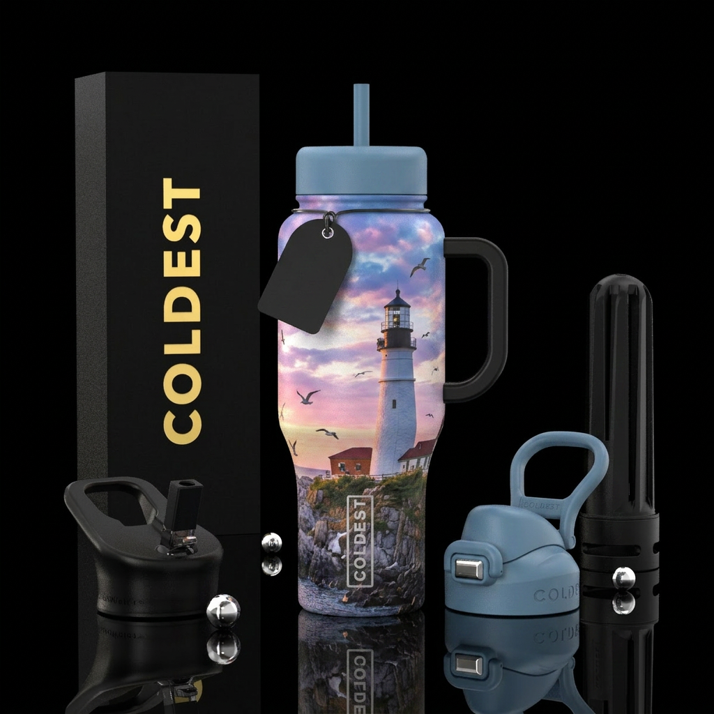 Coast of Maine water bottle design