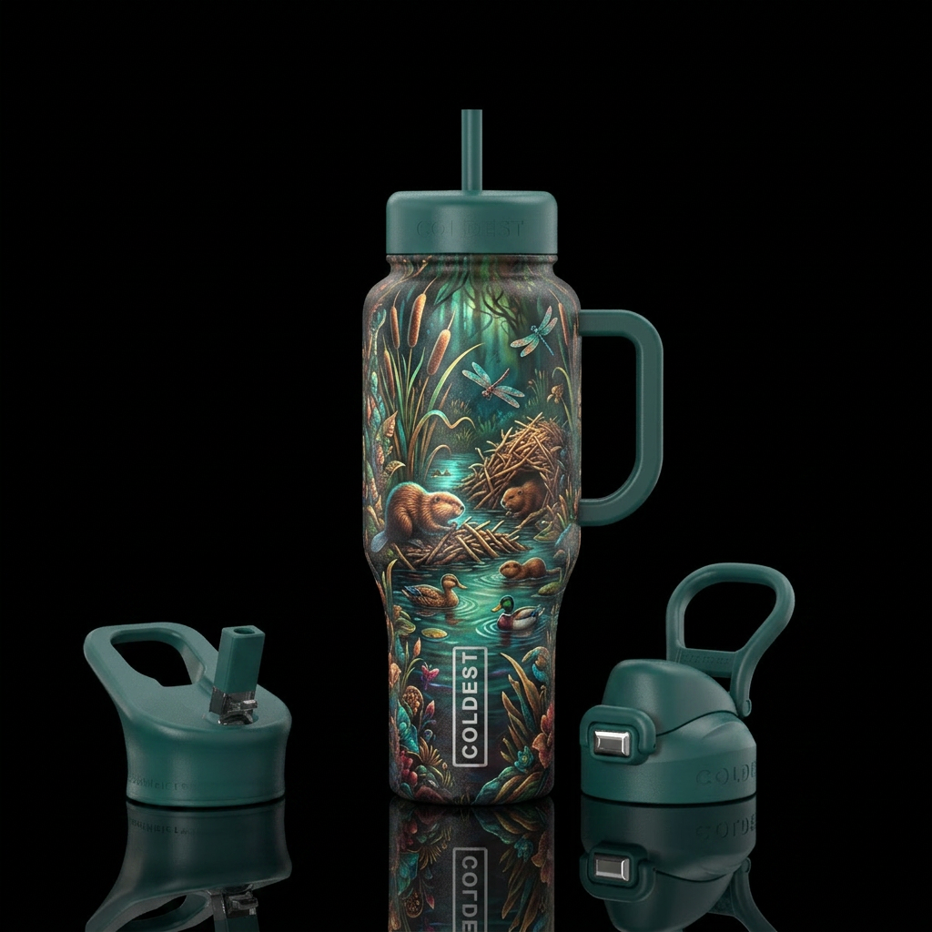 Bog Life water bottle design